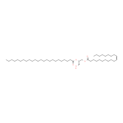 ChemSpider 2D Image | (2S)-1-Hydroxy-3-[(11Z)-11-icosenoyloxy]-2-propanyl tetracosanoate | C47H90O5