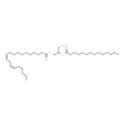 ChemSpider 2D Image | DG(20:2(11Z,14Z)/14:0/0:0) | C37H68O5