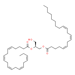 ChemSpider 2D Image | (2S)-1-Hydroxy-3-[(5Z,8Z,11Z)-5,8,11-icosatrienoyloxy]-2-propanyl (5Z,8Z,11Z,14Z,17Z)-5,8,11,14,17-icosapentaenoate | C43H68O5