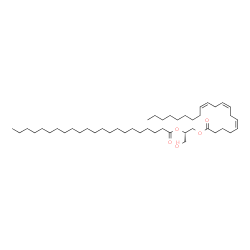 ChemSpider 2D Image | (2S)-1-Hydroxy-3-[(5Z,8Z,11Z)-5,8,11-icosatrienoyloxy]-2-propanyl docosanoate | C45H82O5