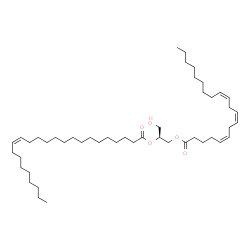 ChemSpider 2D Image | (2S)-1-Hydroxy-3-[(5Z,8Z,11Z)-5,8,11-icosatrienoyloxy]-2-propanyl (15Z)-15-tetracosenoate | C47H84O5