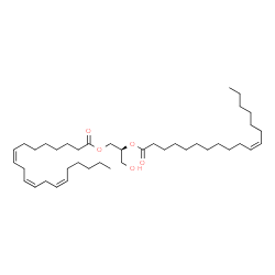 ChemSpider 2D Image | DG(20:3(8Z,11Z,14Z)/18:1(11Z)/0:0) | C41H72O5