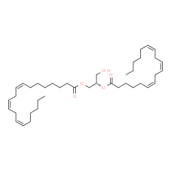 ChemSpider 2D Image | DG(20:3(8Z,11Z,14Z)/18:3(6Z,9Z,12Z)/0:0) | C41H68O5