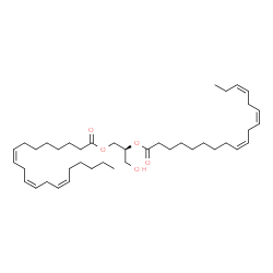 ChemSpider 2D Image | DG(20:3(8Z,11Z,14Z)/18:3(9Z,12Z,15Z)/0:0) | C41H68O5