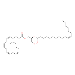 ChemSpider 2D Image | DG(20:4(5Z,8Z,11Z,14Z)/18:1(11Z)/0:0) | C41H70O5