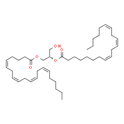 ChemSpider 2D Image | DG(20:4(5Z,8Z,11Z,14Z)/20:3(8Z,11Z,14Z)/0:0) | C43H70O5