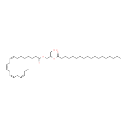 ChemSpider 2D Image | DG(20:4(8Z,11Z,14Z,17Z)/18:0/0:0) | C41H72O5