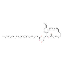 ChemSpider 2D Image | DG(20:5(5Z,8Z,11Z,14Z,17Z)/16:0/0:0) | C39H66O5