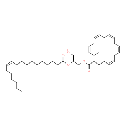 ChemSpider 2D Image | DG(20:5(5Z,8Z,11Z,14Z,17Z)/18:1(11Z)/0:0) | C41H68O5