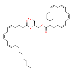 ChemSpider 2D Image | (2S)-3-Hydroxy-2-[(5Z,8Z,11Z)-5,8,11-icosatrienoyloxy]propyl (5Z,8Z,11Z,14Z,17Z)-5,8,11,14,17-icosapentaenoate | C43H68O5