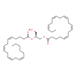 ChemSpider 2D Image | (2S)-3-Hydroxy-2-[(5Z,8Z,11Z,14Z)-5,8,11,14-icosatetraenoyloxy]propyl (5Z,8Z,11Z,14Z,17Z)-5,8,11,14,17-icosapentaenoate | C43H66O5