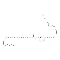 ChemSpider 2D Image | (2S)-3-Hydroxy-2-[(5Z,8Z,11Z)-5,8,11-icosatrienoyloxy]propyl (13Z,16Z)-13,16-docosadienoate | C45H78O5