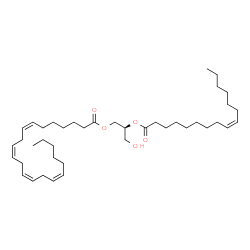 ChemSpider 2D Image | DG(22:4(7Z,10Z,13Z,16Z)/16:1(9Z)/0:0) | C41H70O5