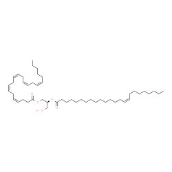 ChemSpider 2D Image | (2S)-1-[(4Z,7Z,10Z,13Z,16Z)-4,7,10,13,16-Docosapentaenoyloxy]-3-hydroxy-2-propanyl (15Z)-15-tetracosenoate | C49H84O5