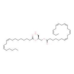 ChemSpider 2D Image | DG(22:5(7Z,10Z,13Z,16Z,19Z)/18:2(9Z,12Z)/0:0) | C43H70O5