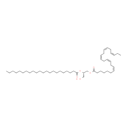 ChemSpider 2D Image | (2S)-2-(Docosanoyloxy)-3-hydroxypropyl (7Z,10Z,13Z,16Z,19Z)-7,10,13,16,19-docosapentaenoate | C47H82O5