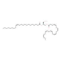ChemSpider 2D Image | (2S)-2-[(13Z)-13-Docosenoyloxy]-3-hydroxypropyl (4Z,7Z,10Z,13Z,16Z,19Z)-4,7,10,13,16,19-docosahexaenoate | C47H78O5