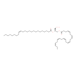 ChemSpider 2D Image | (2S)-1-[(4Z,7Z,10Z,13Z,16Z,19Z)-4,7,10,13,16,19-Docosahexaenoyloxy]-3-hydroxy-2-propanyl (15Z)-15-tetracosenoate | C49H82O5