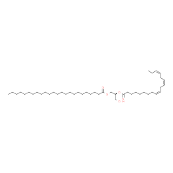 ChemSpider 2D Image | (2S)-3-Hydroxy-2-[(9Z,12Z,15Z)-9,12,15-octadecatrienoyloxy]propyl tetracosanoate | C45H82O5