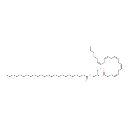 ChemSpider 2D Image | (2S)-2-[(4Z,7Z,10Z,13Z,16Z)-4,7,10,13,16-Docosapentaenoyloxy]-3-hydroxypropyl tetracosanoate | C49H86O5