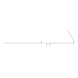 ChemSpider 2D Image | (2S)-1-Hydroxy-3-(tetracosanoyloxy)-2-propanyl (15Z)-15-tetracosenoate | C51H98O5