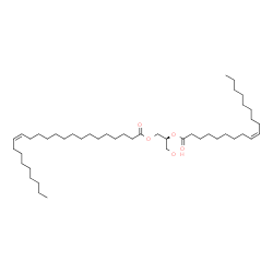 ChemSpider 2D Image | (2S)-3-Hydroxy-2-[(9Z)-9-octadecenoyloxy]propyl (15Z)-15-tetracosenoate | C45H84O5