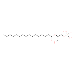 ChemSpider 2D Image | (2R)-1-Hydroxy-3-(phosphonooxy)-2-propanyl palmitate | C19H39O7P