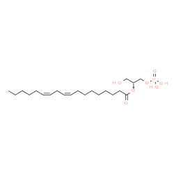 ChemSpider 2D Image | lysophosphatidic acid 0:0/18:2(9Z,12Z) | C21H39O7P