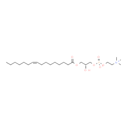 ChemSpider 2D Image | 1-[(9Z)-hexadecenoyl]-sn-glycero-3-phosphocholine | C24H48NO7P