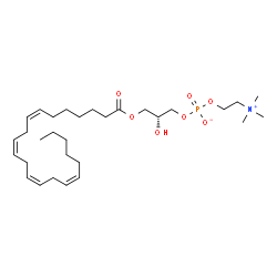 ChemSpider 2D Image | LysoPC(22:4(7Z,10Z,13Z,16Z)) | C30H54NO7P