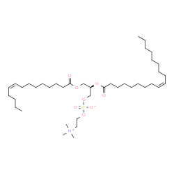 ChemSpider 2D Image | (2R)-2-[(9Z)-9-Octadecenoyloxy]-3-[(9Z)-9-tetradecenoyloxy]propyl 2-(trimethylammonio)ethyl phosphate | C40H76NO8P