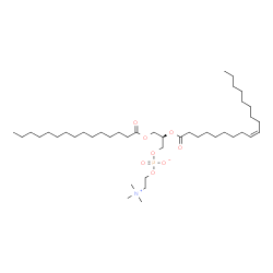 ChemSpider 2D Image | 1-Pentadecanoyl-2-oleoyl-sn-glycero-3-phosphocholine | C41H80NO8P