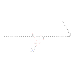 ChemSpider 2D Image | (2R)-2-[(13Z)-13-Docosenoyloxy]-3-(pentadecanoyloxy)propyl 2-(trimethylammonio)ethyl phosphate | C45H88NO8P