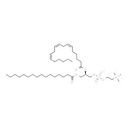 ChemSpider 2D Image | 1-palmitoyl-2-[(6Z,9Z,12Z)-octadecatrienoyl]-sn-glycero-3-phosphocholine | C42H78NO8P