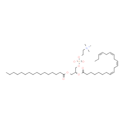 ChemSpider 2D Image | PC(16:0/20:4(8Z,11Z,14Z,17Z)) | C44H80NO8P