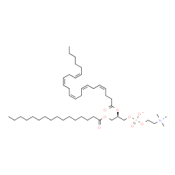 ChemSpider 2D Image | 1-hexadecanoyl-2-(4Z,7Z,10Z,13Z,16Z-docosapentaenoyl)-sn-glycero-3-phosphocholine | C46H82NO8P