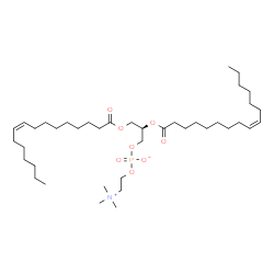 ChemSpider 2D Image | 1,2-Dipalmitoleoyl-sn-glycero-3-phosphocholine | C40H76NO8P