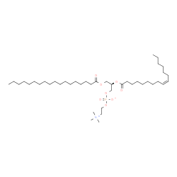 ChemSpider 2D Image | 1-octadecanoyl-2-[(9Z)-hexadecenoyl]-sn-glycero-3-phosphocholine | C42H82NO8P