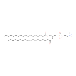 ChemSpider 2D Image | 1-stearoyl-2-oleoyl-sn-glycero-3-phosphocholine | C44H86NO8P