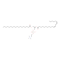 ChemSpider 2D Image | (2R)-2-[(11Z,14Z)-11,14-Icosadienoyloxy]-3-(stearoyloxy)propyl 2-(trimethylammonio)ethyl phosphate | C46H88NO8P