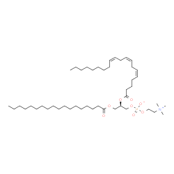 ChemSpider 2D Image | 1-octadecanoyl-2-[(5Z,8Z,11Z)-eicosatrienoyl]-sn-glycero-3-phosphocholine | C46H86NO8P