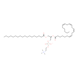 ChemSpider 2D Image | 1-octadecanoyl-2-(7Z,10Z,13Z,16Z-docosatetraenoyl)-sn-glycero-3-phosphocholine | C48H88NO8P
