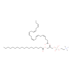 ChemSpider 2D Image | 1-octadecanoyl-2-(4Z,7Z,10Z,13Z,16Z,19Z-docosahexaenoyl)-sn-glycero-3-phosphocholine | C48H84NO8P