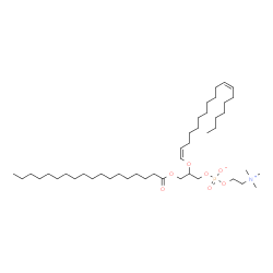 ChemSpider 2D Image | PC(18:0/P-18:1(11Z)) | C44H86NO7P