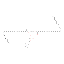 ChemSpider 2D Image | (2R)-2-[(11Z)-11-Icosenoyloxy]-3-[(11Z)-11-octadecenoyloxy]propyl 2-(trimethylammonio)ethyl phosphate | C46H88NO8P