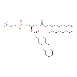 ChemSpider 2D Image | 1-Oleoyl-2-palmitoyl-sn-glycero-3-PC | C42H82NO8P