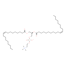 ChemSpider 2D Image | (2R)-2-[(11Z)-11-Icosenoyloxy]-3-[(9Z)-9-octadecenoyloxy]propyl 2-(trimethylammonio)ethyl phosphate | C46H88NO8P