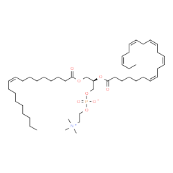 ChemSpider 2D Image | 1-[(9Z)-octadecenoyl]-2-[(7Z,10Z,13Z,16Z,19Z)-docosapentaenoyl]-sn-glycero-3-phosphocholine | C48H84NO8P
