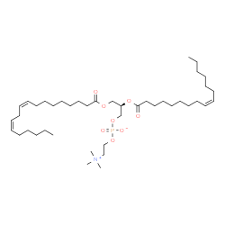 ChemSpider 2D Image | PC(18:2(9Z,12Z)/16:1(9Z)) | C42H78NO8P
