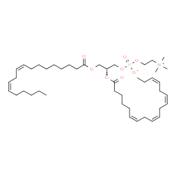 ChemSpider 2D Image | PC(18:2(9Z,12Z)/18:4(6Z,9Z,12Z,15Z)) | C44H76NO8P